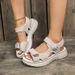 New Plus Size Women's Shoes Summer 2025, Thick Soled Women, Stylish Velcro, Zhuotian Sandals For Women_vogvips.com