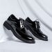 2025 Summer New Mid Top British Style Patent Leather Shoes, Big Toe Versatile Short Boots, Workwear Shoes Trend 8116-R_vogvips.com