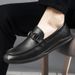 Men's Round Head Men's Casual Single Shoes Small Size Lazy Shoes Large Size Beanie Shoes Men's Shoes Punching_vogvips.com