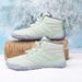 Popular Five Finger Men's Cotton Shoes With Plush Snow Boots, High Top Cotton Boots, Thick Soled Northeast Snow Boots, Five Finger Shoes_vogvips.com