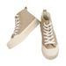 Feiyue High-Top Women's Shoes Casual Platform Sole Height-Increasing Canvas Shoes Dafu Feiyue Official Official Store_vogvips.com