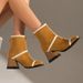 Women Ankle Boots Autumn Winter Short Boots Ch Elsea Square Toe Patchwork Korean Style Short Boots For Women Elegant Yellow Black Leopard Print_vogvips.com