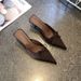 Fairy Sweet Bow High Heels 2025 Spring Summer New Sexy Pointed Shallow Mouth Stiletto Closed Toe Mules_vogvips.com