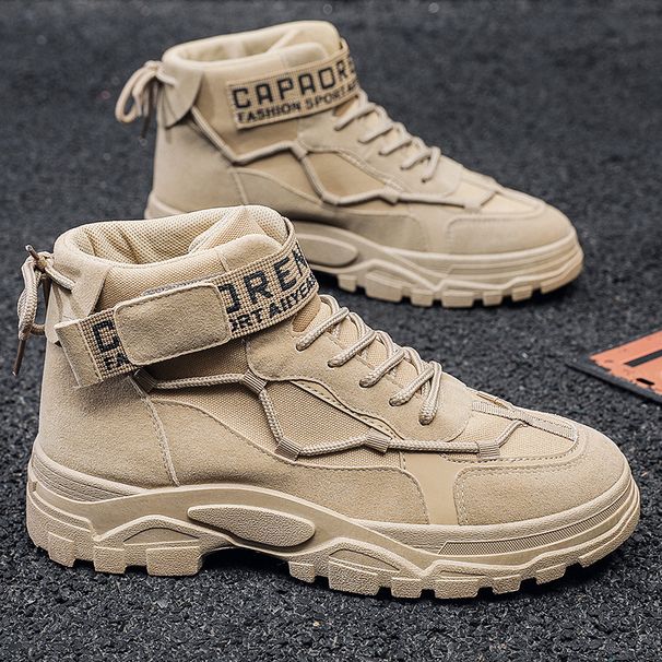 2025 Autumn Men's Martin Mid British Style Work Wear Boots Trend High Top Thick Sole Casual Shoes 9696 C039_vogvips.com