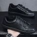 Euro Step Summer New Velcro White Men's Korean Style Trendy Versatile Casual Sneakers Student Breathable Shoes Men_vogvips.com