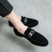 2025 Season Men's Height Increasing Soft Sole Loafers Moccasins Slip-On Casual Leather Shoes_vogvips.com