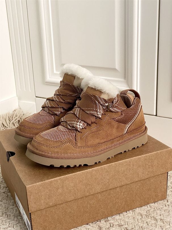 2025 Women Thick Soled Sports Shoes Suede Lace Up Flat Shoes Thick Soled Casual And Comfortable Lightweight Shoes Warm_vogvips.com