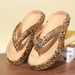 Crestar Summer Women's Flip Flops Fashion Leopard Print Outdoor Thick Sole Sandals Slip On Beach Slippers Leisure House Slides_vogvips.com