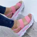Women's Summer New Woman Low Platform Sandals Heeled Fashion Female Footwear Wedges Shoes_vogvips.com