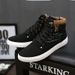 Spring Korean Men's Shoes, High-top Sneakers, Retro Casual Men's Trendy Dr. Martens Boots_vogvips.com