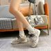 Summer New Mesh Casual For Women 2024 Breathable Sneakers Thick Sole Height Increasing Postal German Training Shoes_vogvips.com