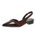 Elegant Pointed Commuter High Heels French Patchwork Mature Style 2025 New Shallow Mouth Closed Toe Sandals For Women_vogvips.com