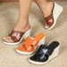 Women's Summer Wedge Sandals High Heels Platform Straw Rope Soles Fashion Ladies Footwear_vogvips.com