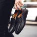 Italian Mens Casual Luxury Brand Summer Men Loafers Genuine Leather Moccasins Light Breathable Slip On Boat Shoes_vogvips.com