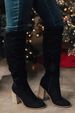 Over-the-Knee For Women 2020 New Thick High Heel Petite Slimming Suede Boots With Side Zipper Long Autumn Winter_vogvips.com