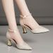 2025 Summer New Style One-Strap High-End Closed-Toe Sandals For Women And Girls Pointed Toe Commuter Thin Heel Sexy High_vogvips.com