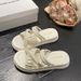 Summer Women's Pearl Slippers Fashionable Casual Beach Shoes For Indoor And Outdoor Wear Popular Fairy Like Style_vogvips.com
