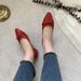 New Flat Gentle Evening Breeze Loafers Fairy 2022 Spring Grandma Little Red Wedding Shoes_vogvips.com