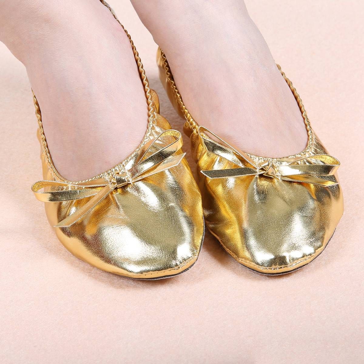 Dance Shoes Golden Practice Shoes Belly Dance Performance Shoes Belly Dance Practice Shoes Training Shoes Belly Dance Shoes_vogvips.com
