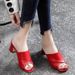 26 Spring/Summer New Soft Leather Fish-Tail Sandals For Women - Flat Heels_vogvips.com