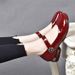 Single Shoes - New Spring-autumn 2026 Style. Lacquered Leather Mary Jane Shoes With Round Toes And Small Design._vogvips.com