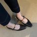 French Style Single-heel Women's Summer Flat Shoes 2026 New Style Mary Jane Women's Shoes_vogvips.com