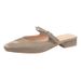 Women's Summer Slip-On Sandals Open Back Chunky Heel Mules plus Size Shoes Size 41_vogvips.com