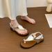French-style Slip-on Sandals For Women To Wear With Skirts, 2026 Summer New Fairy-style Thick-soled Wedge Open-toe Roman_vogvips.com