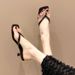 Post Sandals For Women, Thin Heel High Heels, 2026 Summer New Fashion Square Toe Outdoor Slippers_vogvips.com