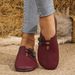 summer New Soft Leather Flat Casual For Women, Round Toe, Shallow Slip-on, Large Size_vogvips.com