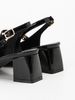 Women's Mary Jane Pointed Toe High Heel Pumps Chunky Heel Sandals Dress Shoes_vogvips.com