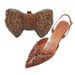 Shoe Bag Set Combination Fish Mouth Sandals Wedding Shoes + Hand Grab Bag Silk Leather Mosaic_vogvips.com