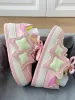Pink Blue Platform Sneakers Women Kawaii Sports Shoes Casual Tennis Female Flats Vintage Chunky Footwear Korean Cute_vogvips.com