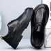 Summer Hollow Men's New Wide Toe Leather Breathable Versatile Thick Sole Business Formal Casual Shoes Trendy_vogvips.com
