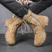 High-top Wear-resistant Summer New Brown Combat Boots Men's Combat Boots_vogvips.com