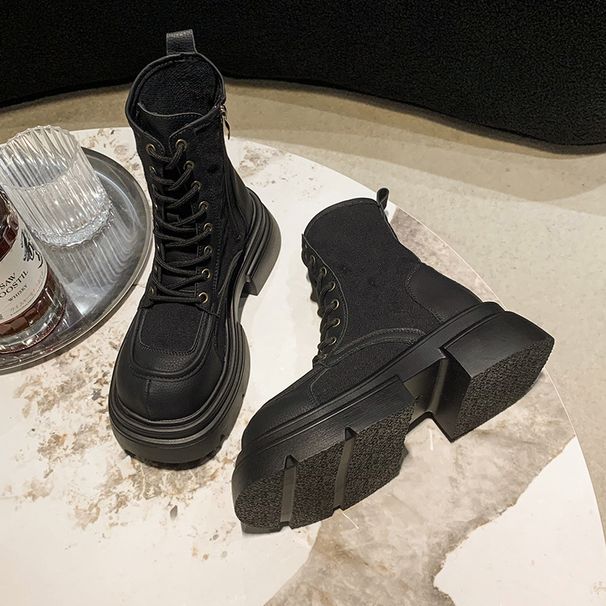 British Style Bumblebee Thick-Soled Martin For Women Summer 2025 New American Super Popular Chunky Heel Short Boots_vogvips.com