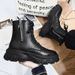 Men's Shoes New Men's Martin Boots British Style Motorcycle Boots High Top Leather Trendy Forest Style Year Round Men's Boots Large Size_vogvips.com