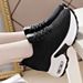 2023 New Women's Height-Increasing White Sneakers, Breathable Mesh Casual Sports Shoes, Wholesale In Stock_vogvips.com