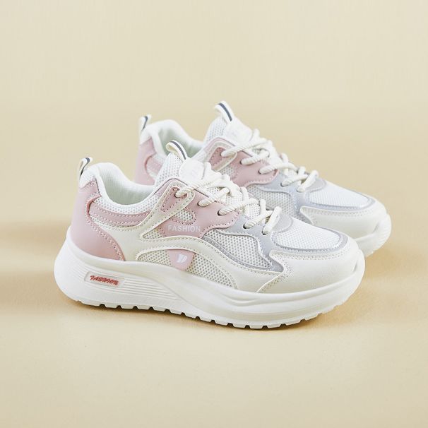 Dad Shoes Female Student Sports Running Casual Platform Heightening Shoes Street Shoes_vogvips.com