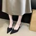 Gentle Bow Headband Sandals For Women 2026 Spring/Summer New Style, Elegant Pointed-toe High Heels Are Simply Stunning_vogvips.com