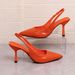 Women's Sexy Pointed Toe Stiletto Sandals Solid Color Glossy Back Strap High Heels New Summer Versatile Fashionable Closed Toe_vogvips.com