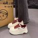 STRIDEO Thick-soled Sports And Leisure Shoes Women's Popular Comfortable And Versatile Soft-soled White Shoes Heightening Board Shoes Are Not Tiring_vogvips.com