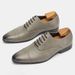 High End Pointed Oxford For Men's Business Comfortable And Classic British Leather Shoes, Color Polished Formal Shoes_vogvips.com