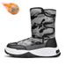 Men's Winter Snow Boots - Waterproof Thermal Insulated Slip-Resistant Hiking Boots With Fleece Lining & Hook-and-Loop Closure_vogvips.com
