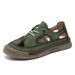 Men's Beach Shoes Summer Hollow Breathable Closed-Toe Sandals Soft Sole Slip-On Hole Shoes, Large Size 48_vogvips.com