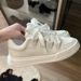 2026 Same Internet Style Celebrity Amiu Thick-Soled Versatile Shoes For Women Summer New White Lace-Up Casual Sneakers_vogvips.com