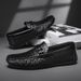 High Quality Loafers Fashion Leather Men Casual Slip On Flats Comfortable Boat Lightweight Walking Driving Shoes_vogvips.com