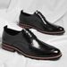 Business Large Size European Style Oxford Wenzhou Leather Men's Pointed Suit Shoes Men_vogvips.com