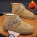 Snow Boots Men's Winter Fur Integrated Men's Shoes Piled Thickened Warm Men's Large Wool Cotton Shoes Men_vogvips.com