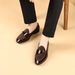 Men's Square Toe Casual Loafers With Side Buckle - Professional & Stylish Footwear For Business & Leisure (Sizes 40-48)_vogvips.com
